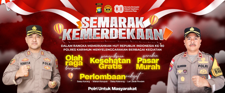 Polres Karimun Gelar Semarak Kemerdekaan RI Ke-80 DI Coastal Area