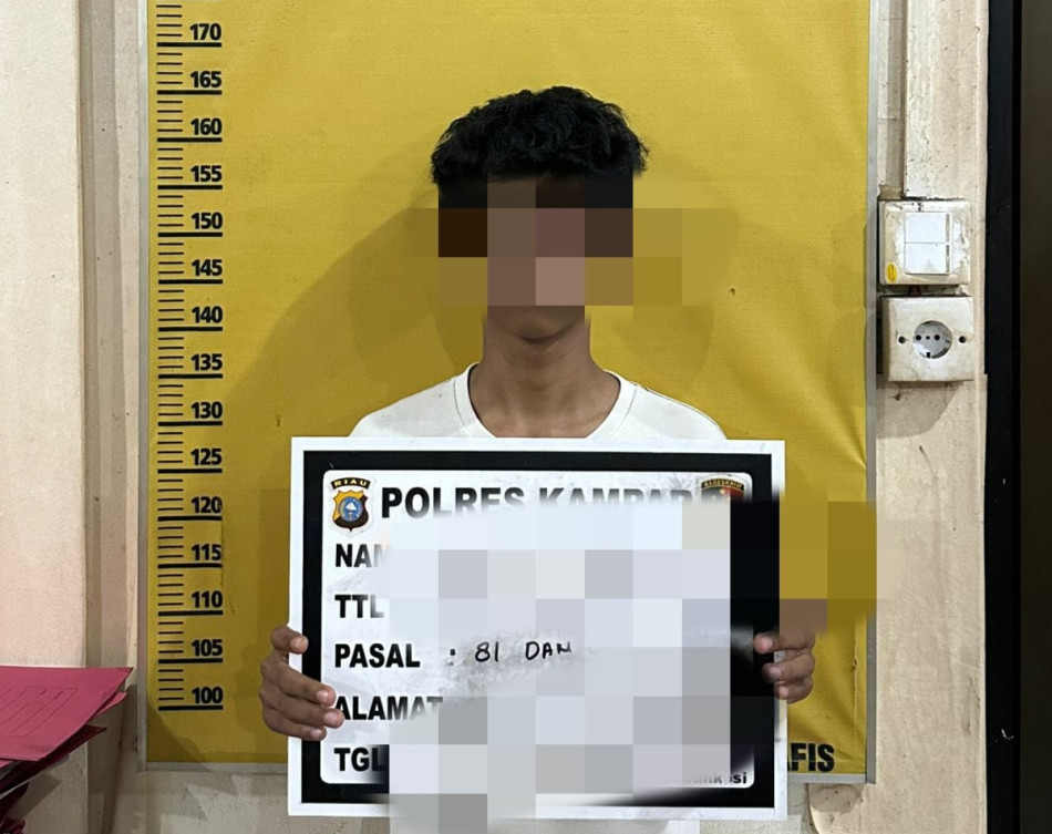 Satreskrim Polres Kampar Tangkap Pelaku Pencabulan Anak di Bawah Umur