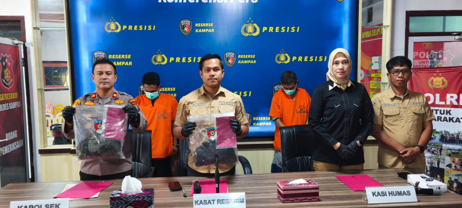 Berkat Kerja Keras! Polres Kampar Ungkap Pembunuhan Ketua SPTI, Tangkap 3 Pelaku dengan Peran Masing-Masing! 2 DPO dalam Pengejaran