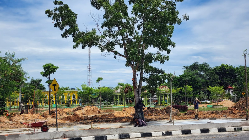 Penataan Taman Kota Bangkinang Rp3,8 Miliar, PUPR Kampar: Anggaran Sudah Efisien