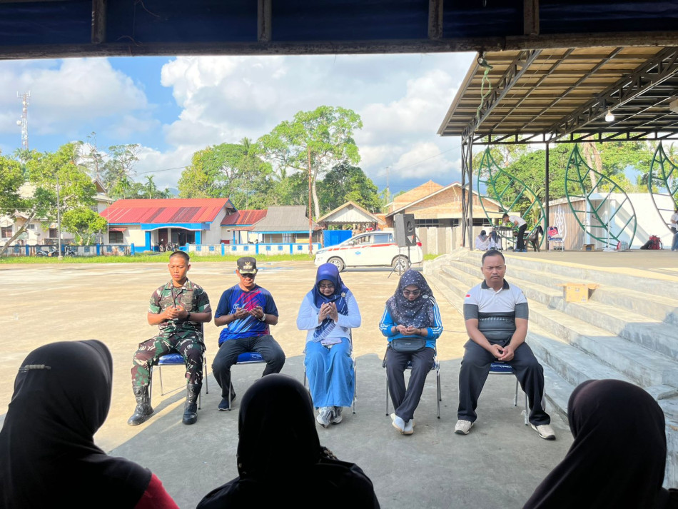 Bertema Generasi Sehat Masa Depan Hebat, Yonif 849/Beladau Sakti Berkolaborasi dengan Puskesmas Daik Gelar Bakti Kesehatan Nasional di Lingga