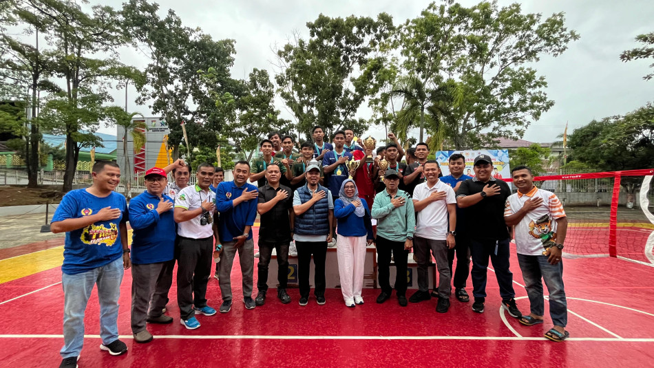 Wabup Kampar Resmi Tutup Kejurkab Sepak Takraw Piala Bupati Kampar 2025