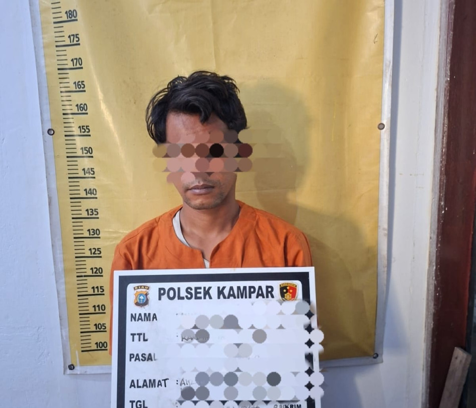 Gerak Cepat Unit Reskrim Polsek Kampar, Pelaku Pencurian Toko Sinar Kaca Diringkus