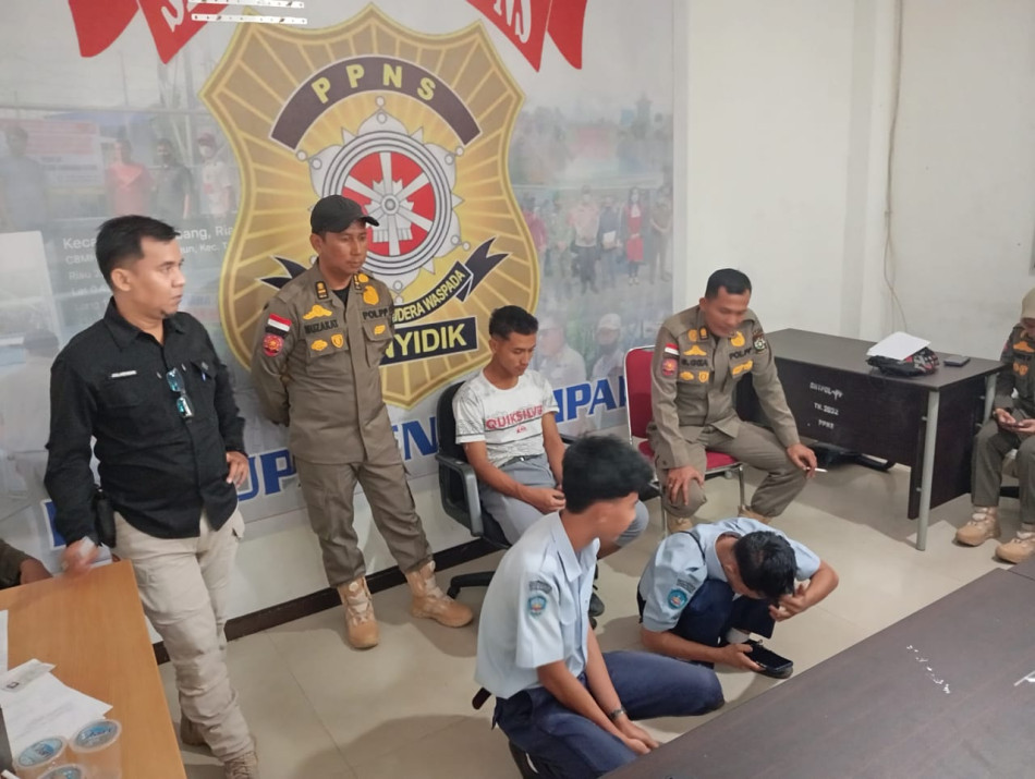 Dukung Dunia Pendidikan, Satpol PP Kampar Razia Pelajar Bolos