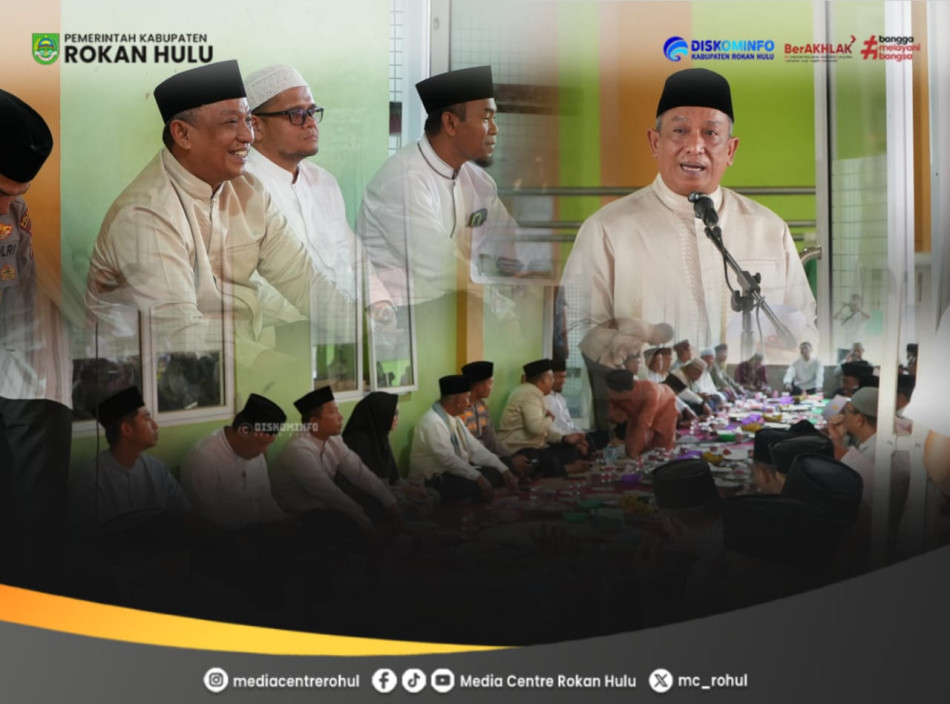 Safari Ramadan ke-3, Bupati Anton Salurkan Bantuan dan Janji Lanjutkan Pengaspalan 600 Meter di Rambah Samo