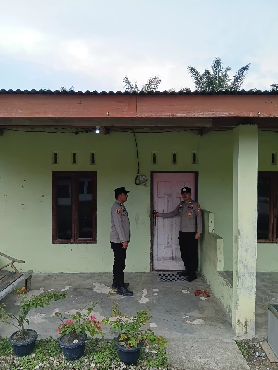 Polsek Bonai Darussalam Intensifkan Patroli Rumah Kosong, Antisipasi Kejahatan Saat Mudik Lebaran