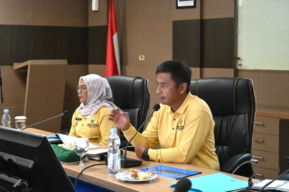 Bupati Kampar Pimpin Evaluasi Realisasi Anggaran, OPD Diminta Tingkatkan Kinerja