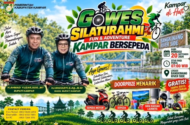 Kabut Asap Belum Reda, Gowes Pemkab Kampar Tuai Sorotan Mengapa Tak Diundur?
