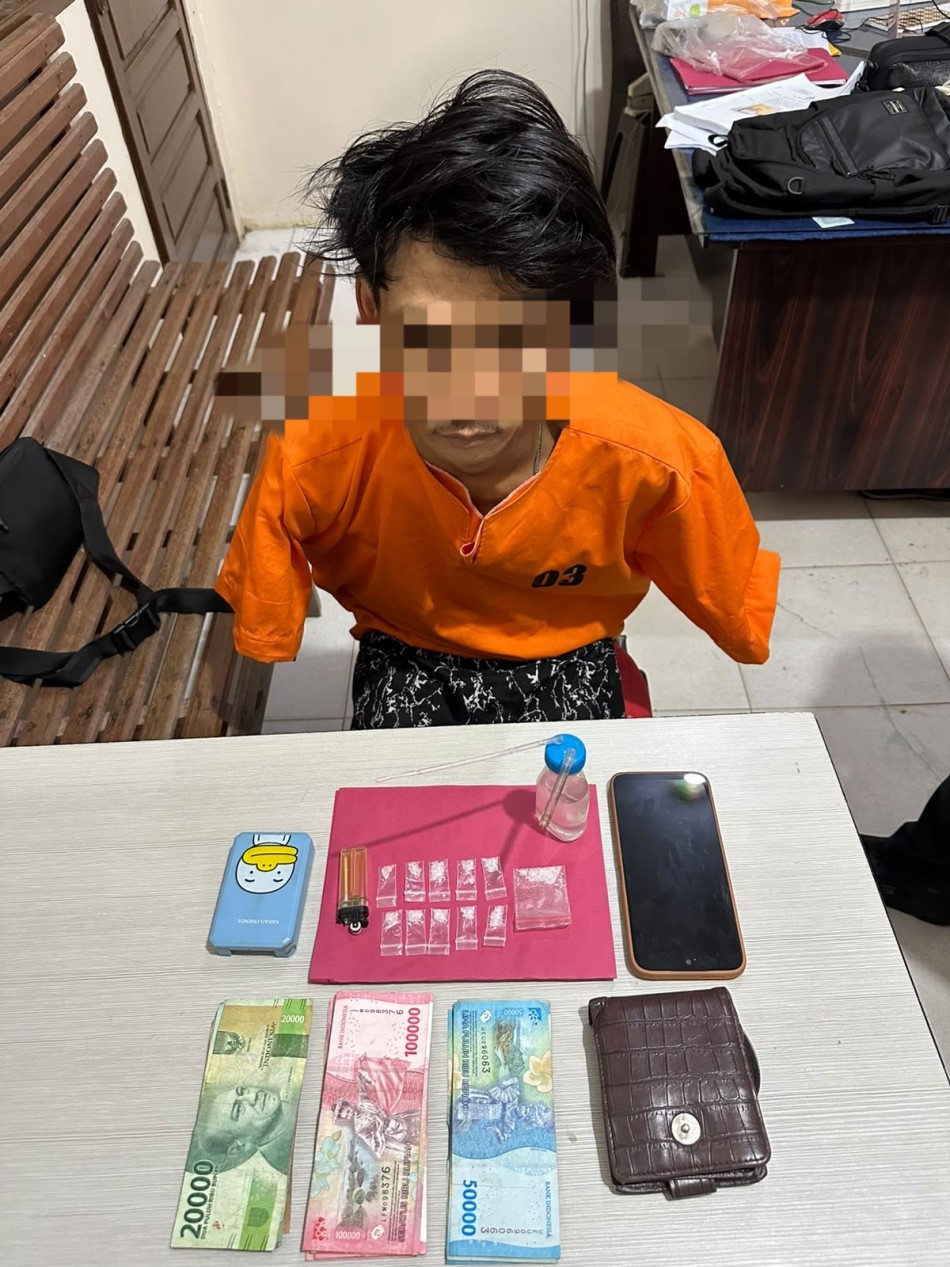 Baru Ditantang Ketua PW-IWO Riau, Polisi Ringkus Terduga Pengedar Sabu di Reteh