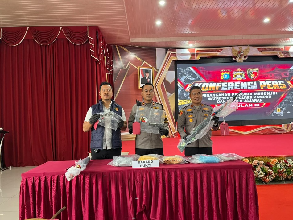 Dari Pencurian hingga Tambang Emas Ilegal, Ini Capaian Polres Kampar Juli-Oktober 2026
