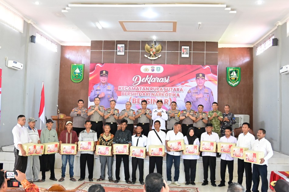 Lindungi Generasi Muda dari Narkoba, Wakapolda Riau Hadiri Deklarasi Rupat Utara Bersinar