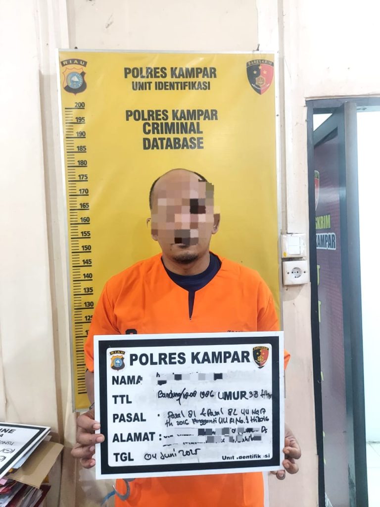 Oknum Ustad Diringkus Polres Kampar Lakukan Cabul Terhadap Anak di Pondok Pesantren