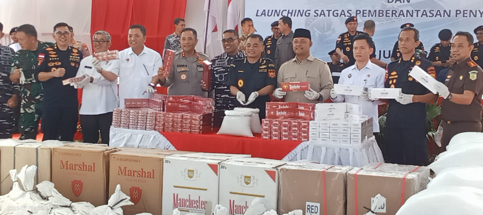 Operasi Jaring Sriwijaya dan Jaring Wallacea Bea Cukai Semester I 2025 Selamatkan Triliunan Rupiah Kerugian negara