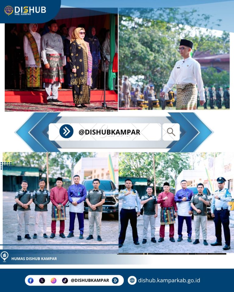Kadishub Kampar Pimpin Upacara Hari Jadi ke-68 Provinsi Riau